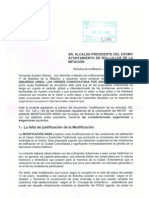 Alegaciones de Iu A Las Modificaciones de Las NNSS DE BOLLULLOS DE LA MITACION