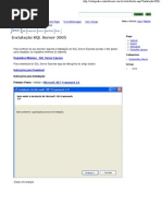 Instalação SQL Server 2005