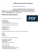 RBI Placement Papers - RBI Interview Questions and Answers: Author: Administrator Saved From