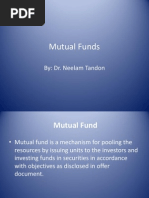 Mutual Funds: By: Dr. Neelam Tandon