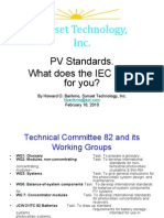 Lista Standarde IEC PV