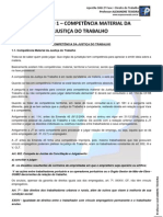 Apostila Capitulo 1 Competencia Material Da Justiça Do TrabalhoA