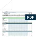 Personal Budget Spreadsheet