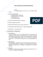 Informe Final de Proyecto de Proyección Social