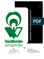 Summer Internship Report - Vardhman