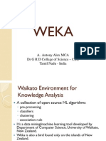 Weka Weka: A - Antony Alex MCA DR G R D College of Science - CBE Tamil Nadu - India