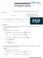 Soal Sifat Koligatif Larutan