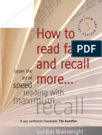 How To Read Faster and Recall More