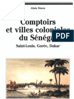 Histoire Afrique: Comptoirs Des Villes Coloniales Au Sénégal