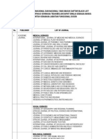 Blacklisted Journal Publishers and Their Respective Journals