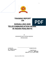 Project Report On Signalling in Indian Railways