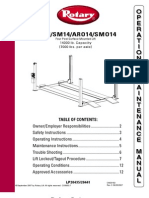 Rotary Aro14 - Smo14 Owners Manual