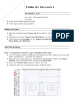 Year 9 Turbo CAD Class-Work 1: What You Will Learn in This Practical Task