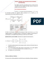 Aplicaciones de Máximos y Mínimos de Funciones de Dos Variables