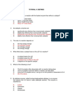 TUTORIAL 4 Enzyme Answer