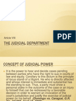 Article VIII The Judicial Department