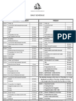 Schedules 2012