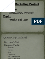 Company: Topic:: Nokia Siemens Networks Product Life Cycle