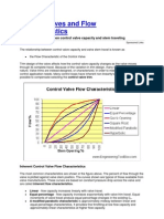 Control Valves and Flow Characteristics