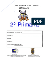 Evaluación Inicial Lengua 2º Primaria