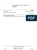 University of Cambridge International Examinations General Certificate of Education Advanced Subsidiary Level