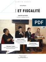 Café Politique Dette Et Fiscalité