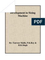 Development in Sizing Machine: By: Tanveer Malik, P.K.Roy & H.K.Singh