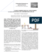 A Study On Insulation Coordination of A Wind Turbine Generator System and A Distribution Line