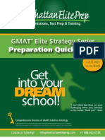 GMAT Preparation Quick Guide - GMAT Verbal Concepts Guide - Elite Strategy Guide Series