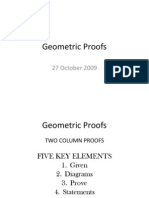 Geometric Proofs