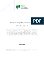 Transparencia en Seguridad Pública y Procuración de Justicia (México Infórmate 2012)