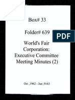 World's Fair Corporation: Executive Committee Meeting Minutes 3