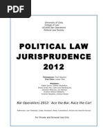 Political Law Jurisprudence