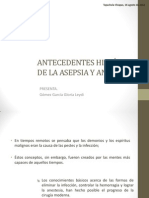 Antecedentes Históricos de La Asepsia y Antisepsia