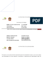 Plan Anual de Trabajo de Primer Grado Grupo A Ford 107