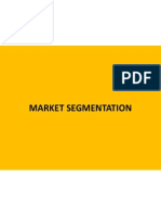 Market Segmentation Notes