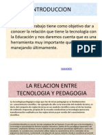 Diapositivas Hipervinculos Relacion de Tecnologia y Pedagogia