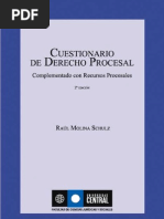 Cuestionario Derecho Procesal