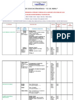 Plan Semanal de Trabajo e Informe de Actividades Cumplidas de La Labor Educativa Fuera de Clase