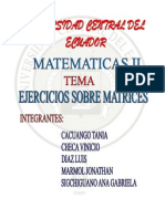 Ejercicios de Matrices