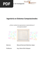 Como Realiza Las Operaciones Aritmeticas El Microprocesador