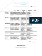 Rúbrica para Evaluar Textos de Divulgación