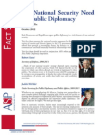 Factsheet - The National Security Need For Public Diplomacy