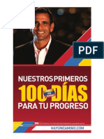 Plan Los Primeros 100 Dias de Gobierno de Capriles Radonski