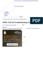 PI - SAP XI Troubleshooting Guide