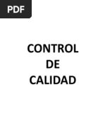 Control de Calidad