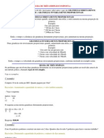 EXERCÍCIOS - Razao e Proproção, Regra de Três Simples e Composta