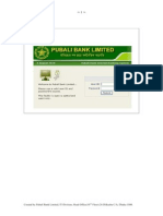 Pubali Bank Internet Banking User Manual