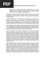 Impacto Ambiental y Social de La Explotación Petrolera en Ecuador