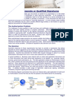 Authorising Corporate or Qualifed Signatures